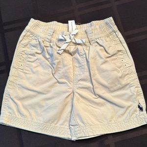 NWT boys tan swim trunks Polo Ralph Lauren